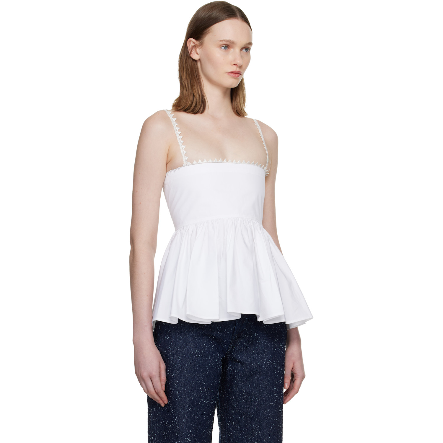  Jacquemus White 'the Traversin' Top 