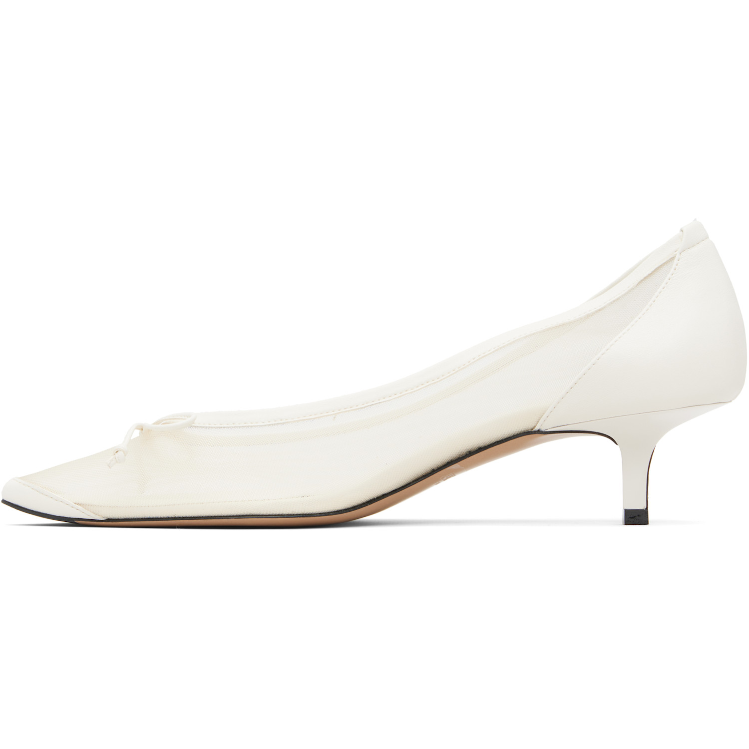  Jacquemus White 'the Low Turni' Heels 