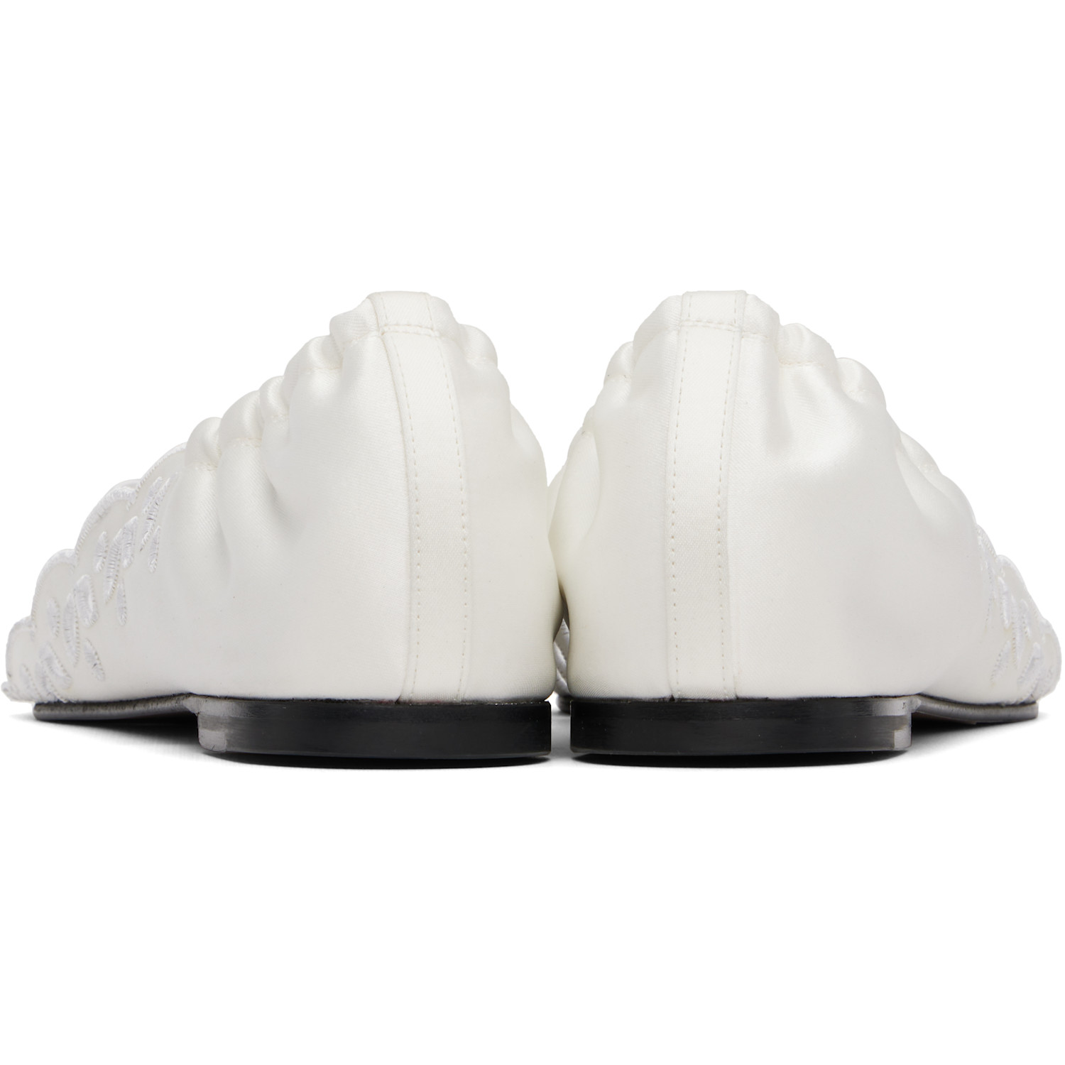  Jacquemus White 'the Flat' Sandals 