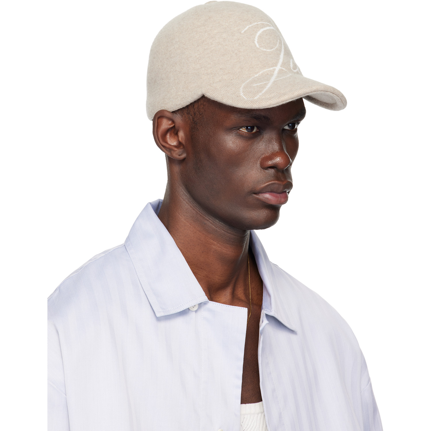  Jacquemus Beige 'the Atelier' Baseball Cap 