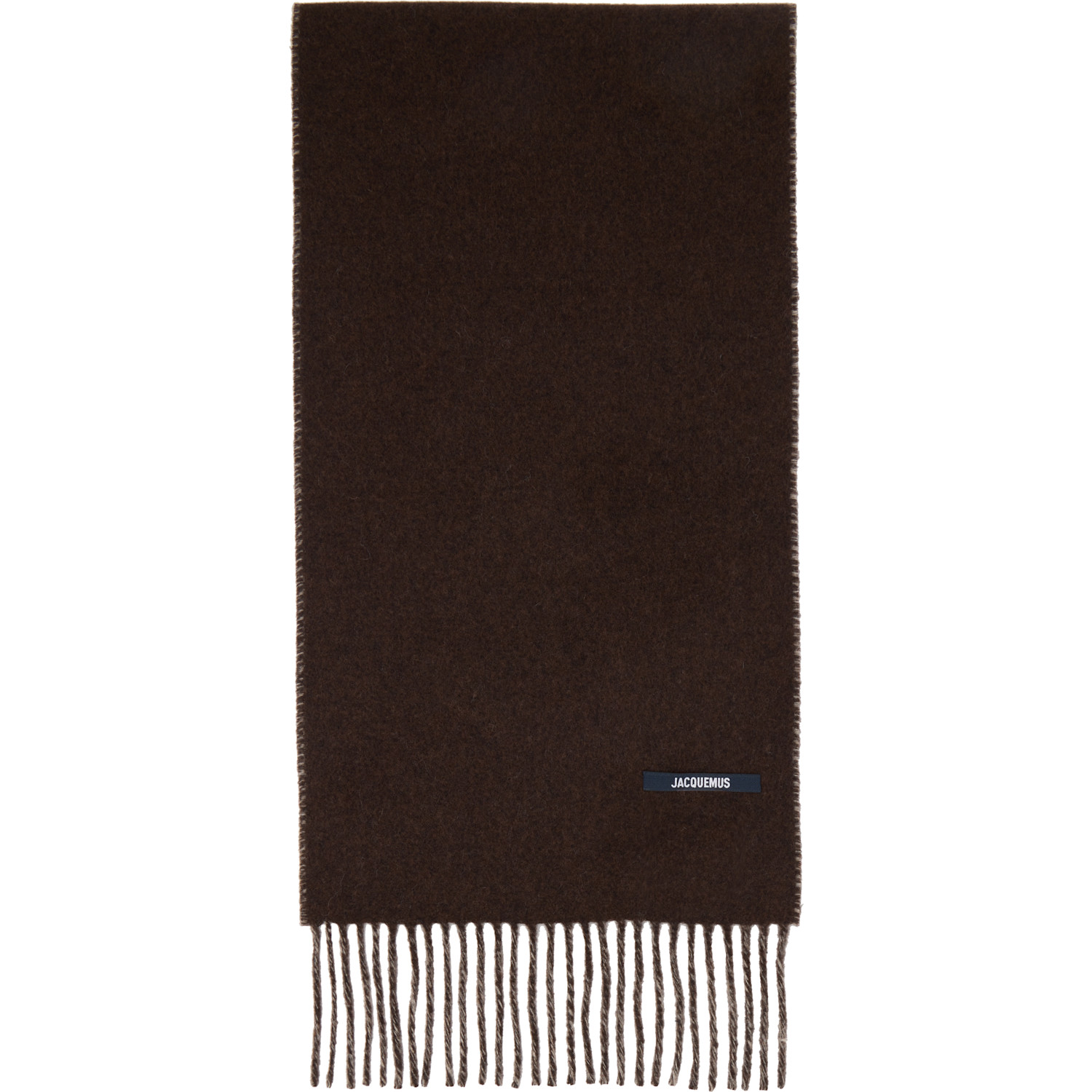  Jacquemus Brown 'the Jacquemus' Scarf 