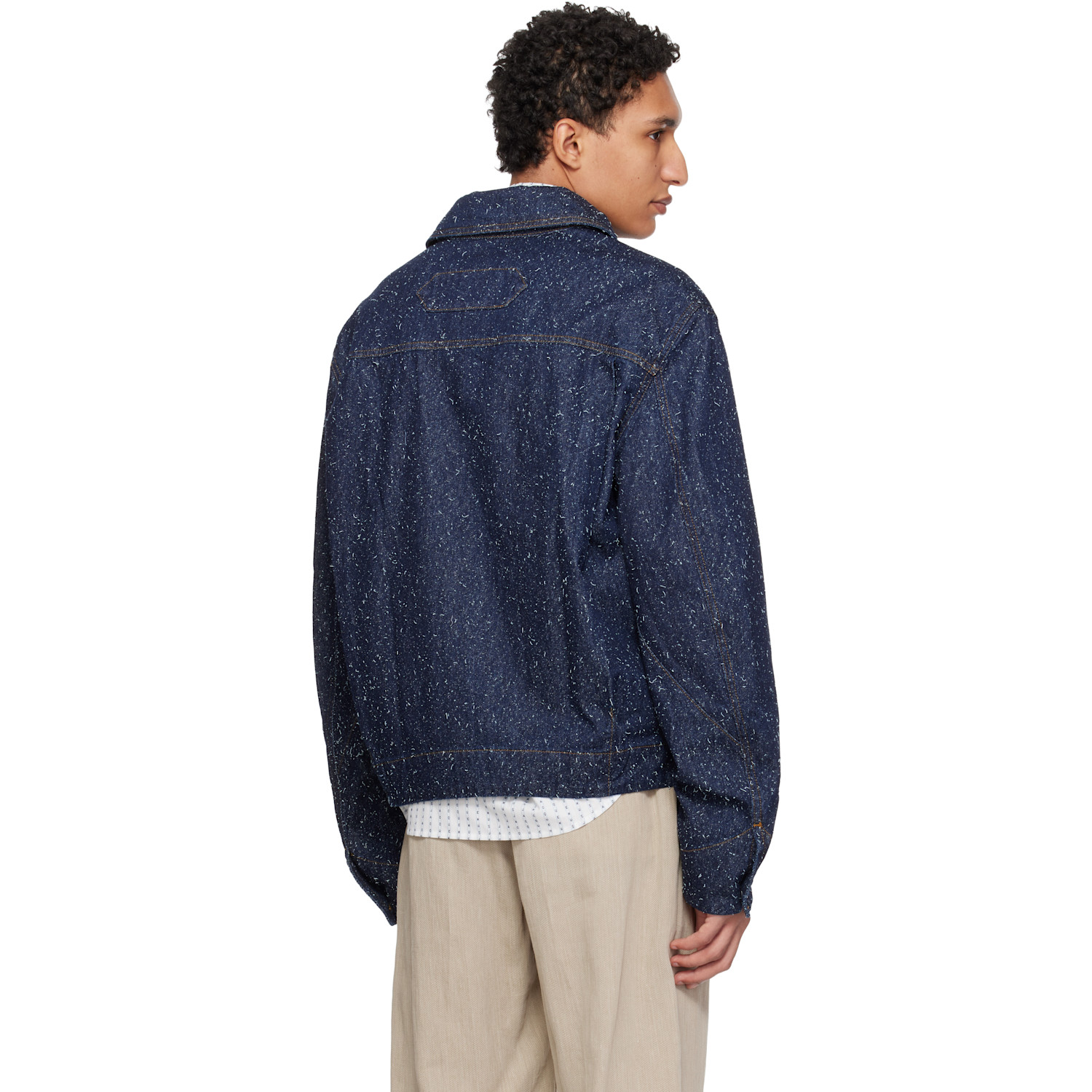  Jacquemus Navy 'the Mirada De-nîmes' Denim Jacket 