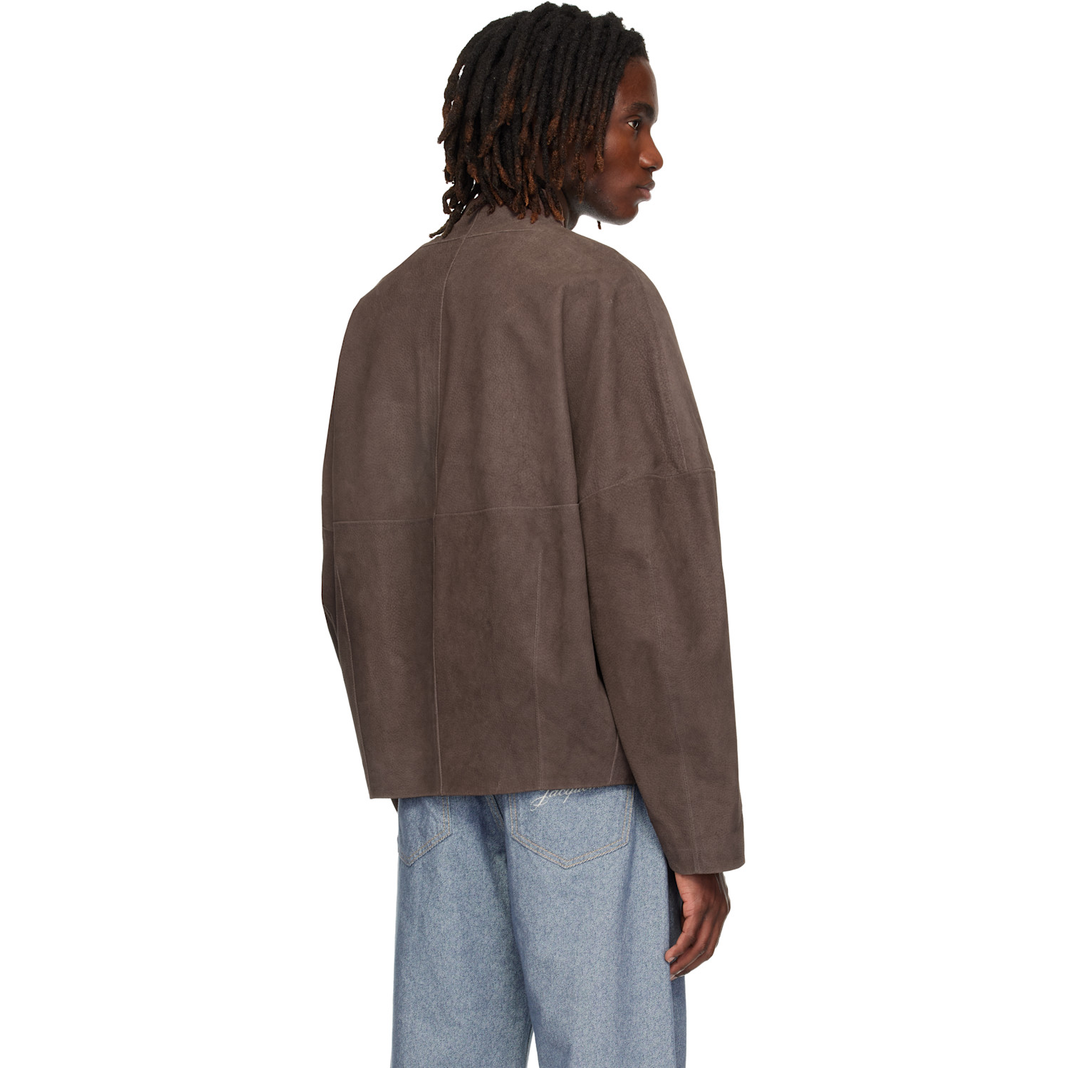  Jacquemus Brown 'the Berger' Suede Jacket 