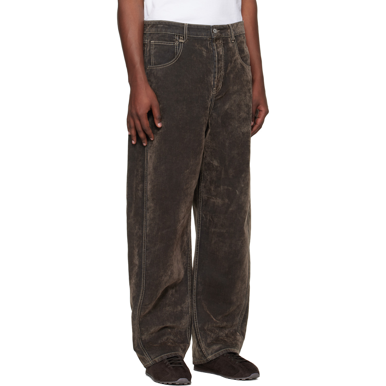  Jacquemus Khaki 'the Mirada De-nîmes' Jeans 