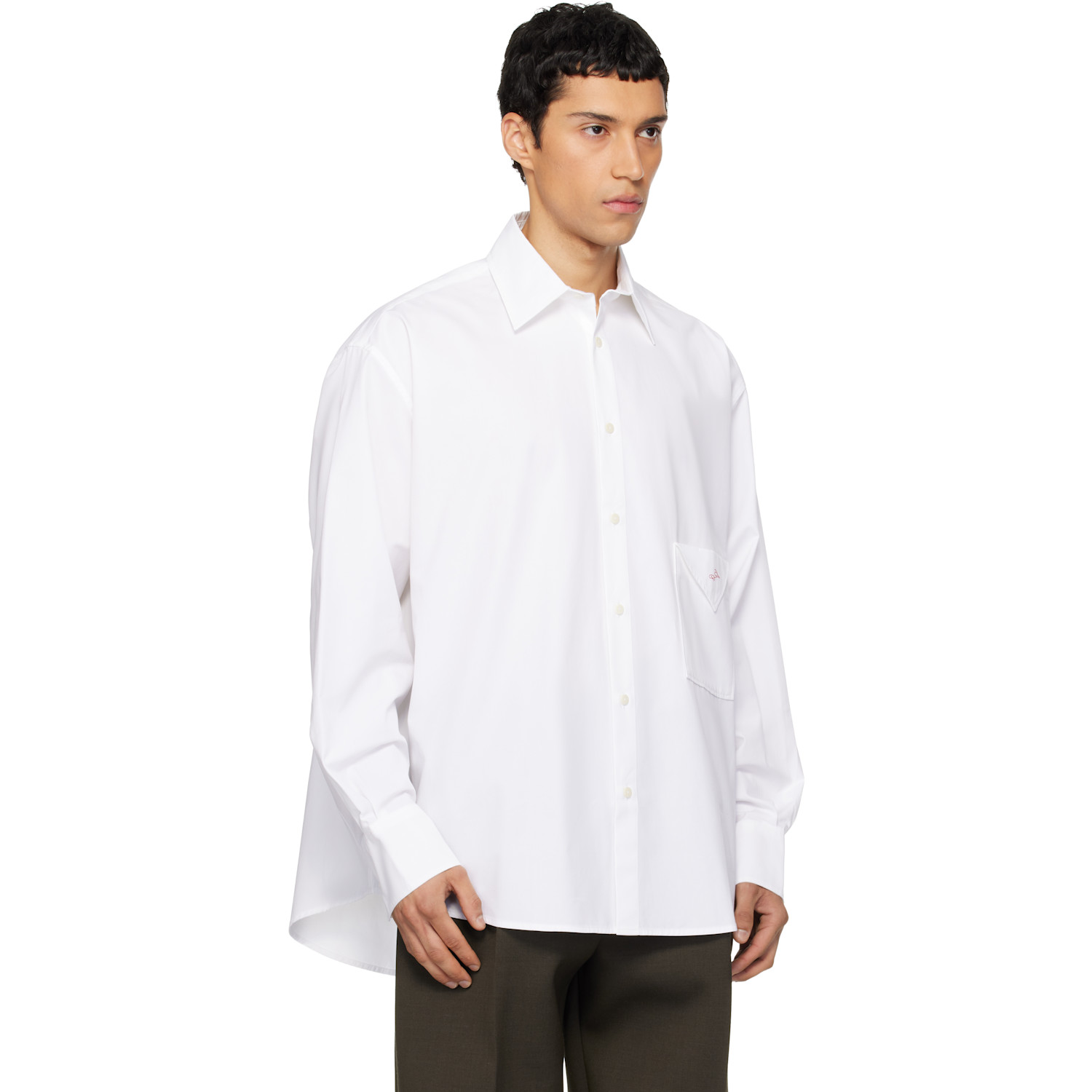 Jacquemus White 'the Nappe' Shirt 