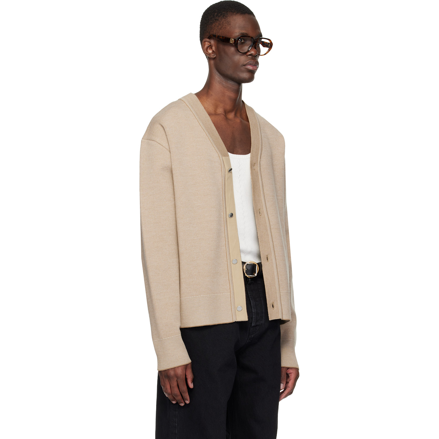  Jacquemus Beige 'the Doppio' Cardigan 