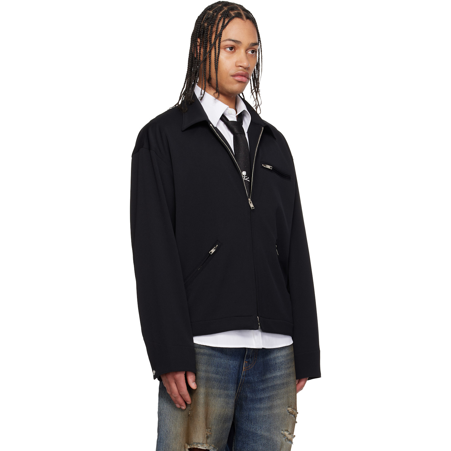  Mastermind Japan Black Jersey Detroit Jacket 