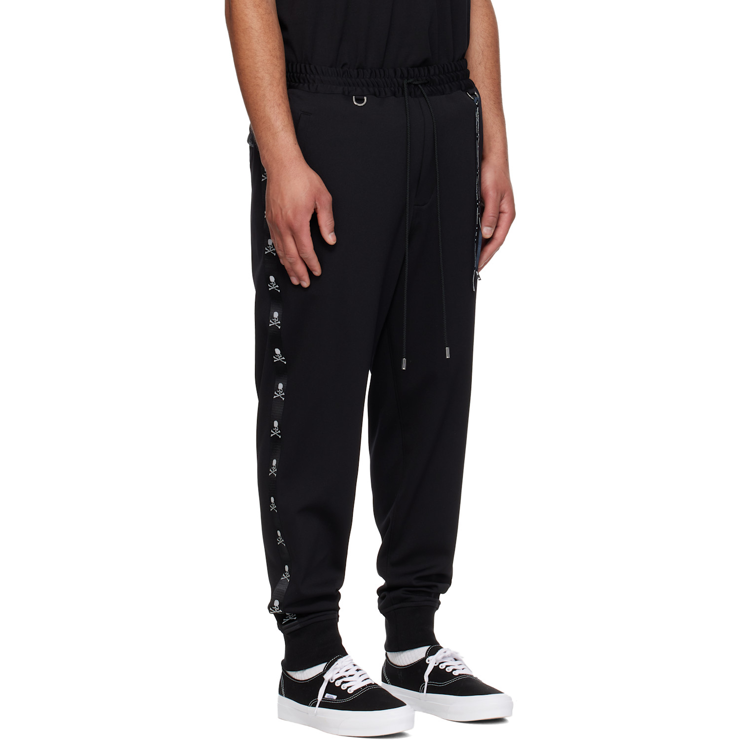  Mastermind Japan Black Skull Tape Jersey Track Pants 