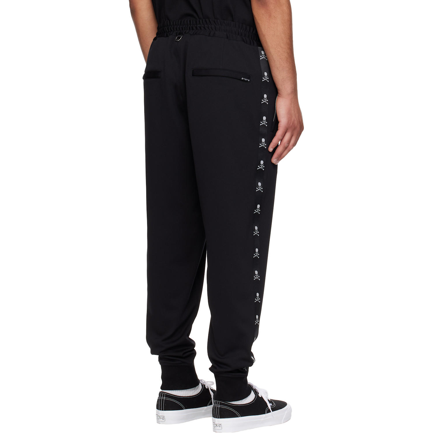  Mastermind Japan Black Skull Tape Jersey Track Pants 
