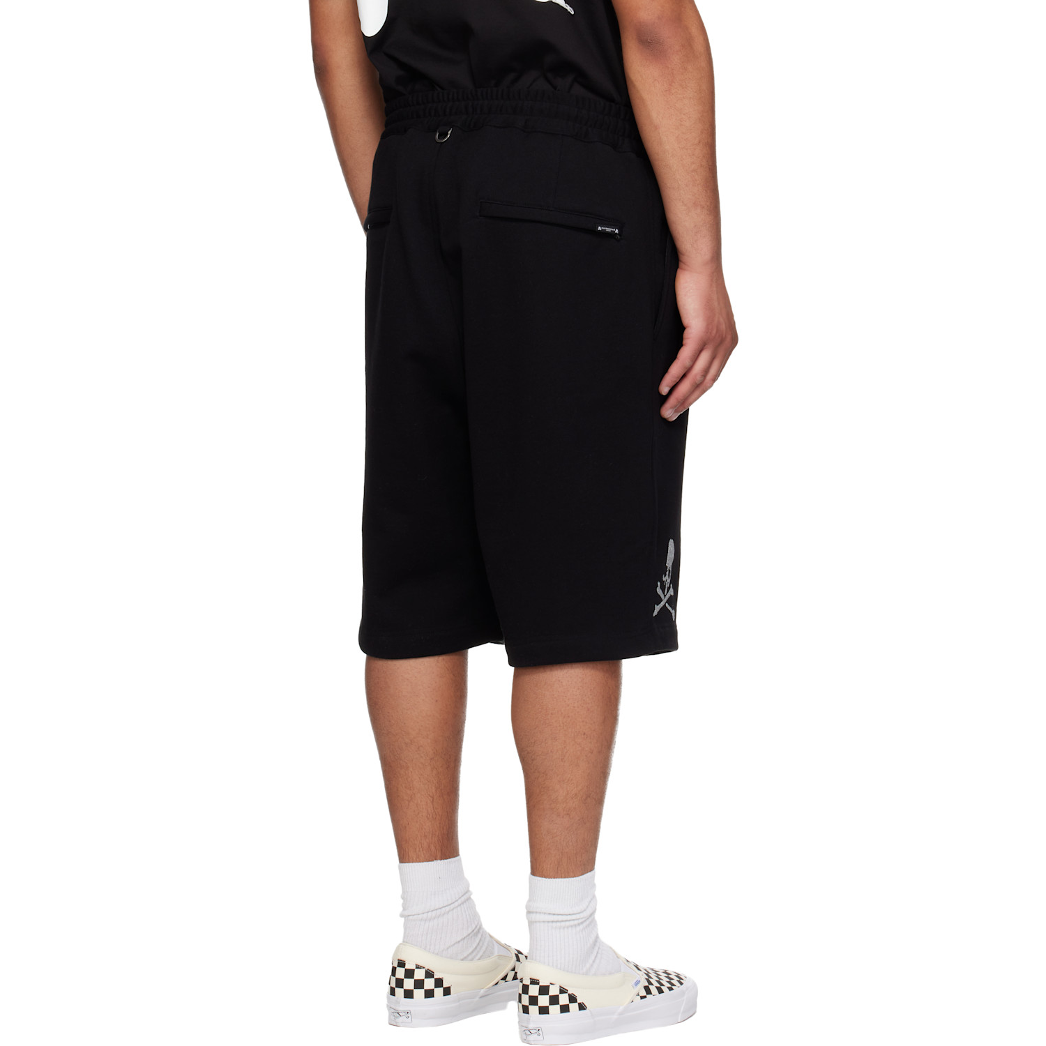  Mastermind Japan Black Glass Beads Shorts 