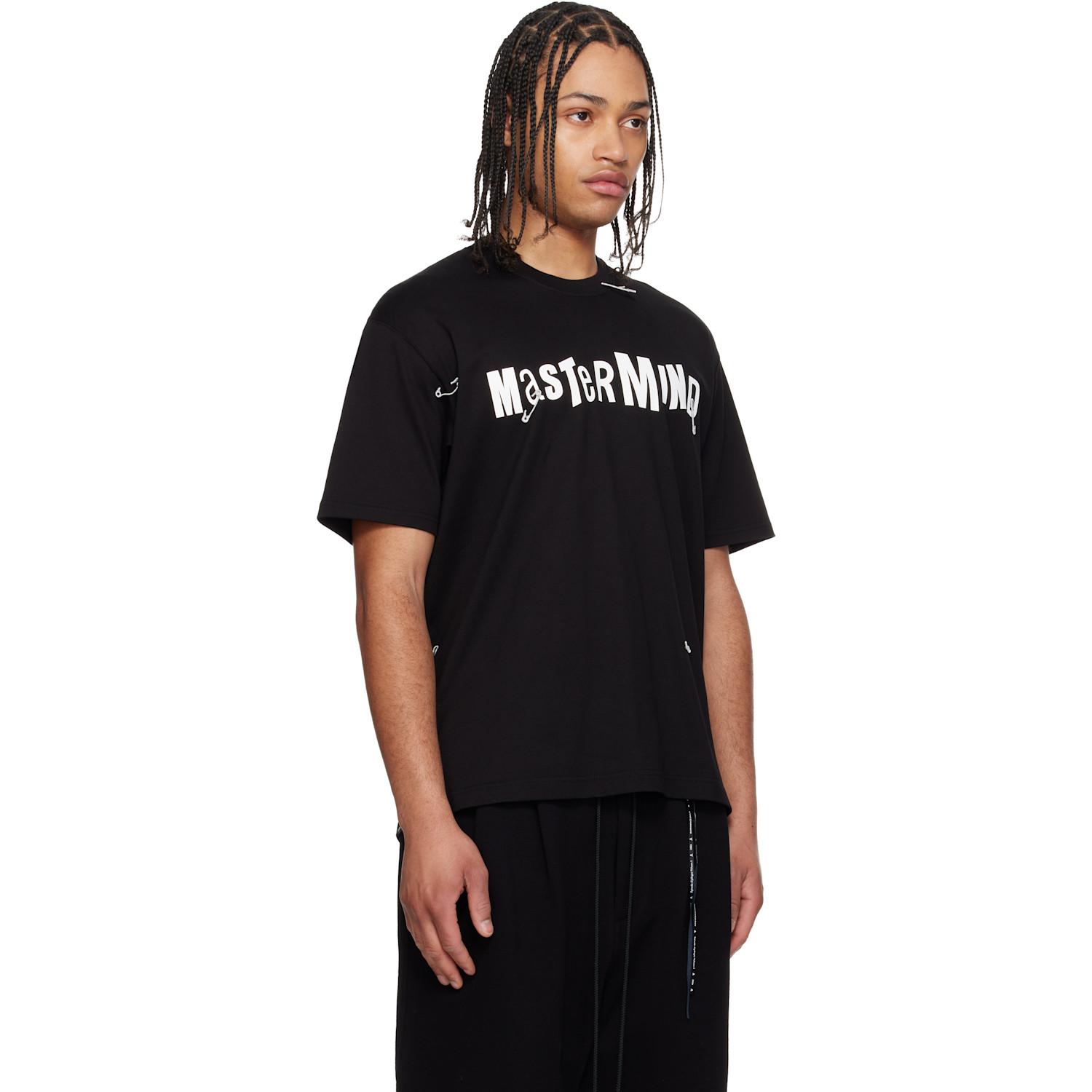  Mastermind Japan Black Safety Pin T-shirt 