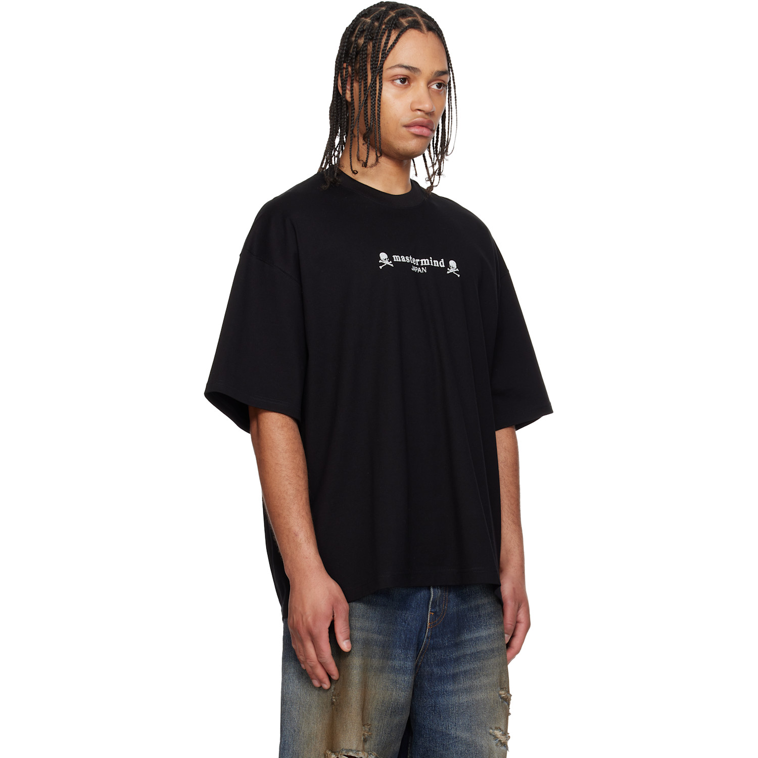  Mastermind Japan Black Og Embroidery-ish T-shirt 