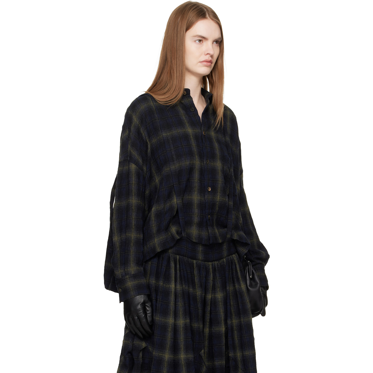  Yohji Yamamoto Navy Oversized Shirt 