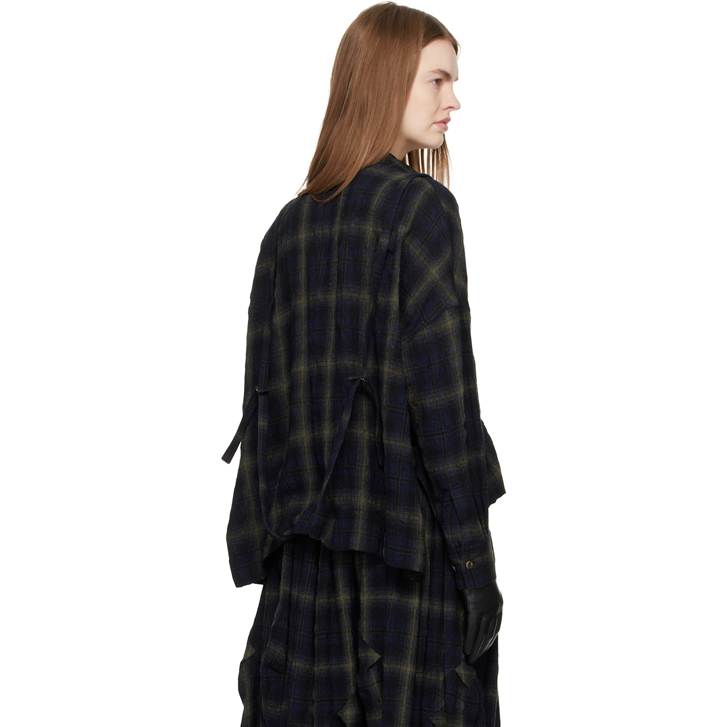  Yohji Yamamoto Navy Oversized Shirt 