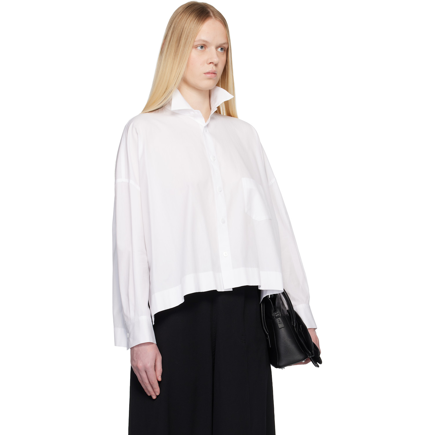  Yohji Yamamoto Off-white Broad Oversized Shirt 