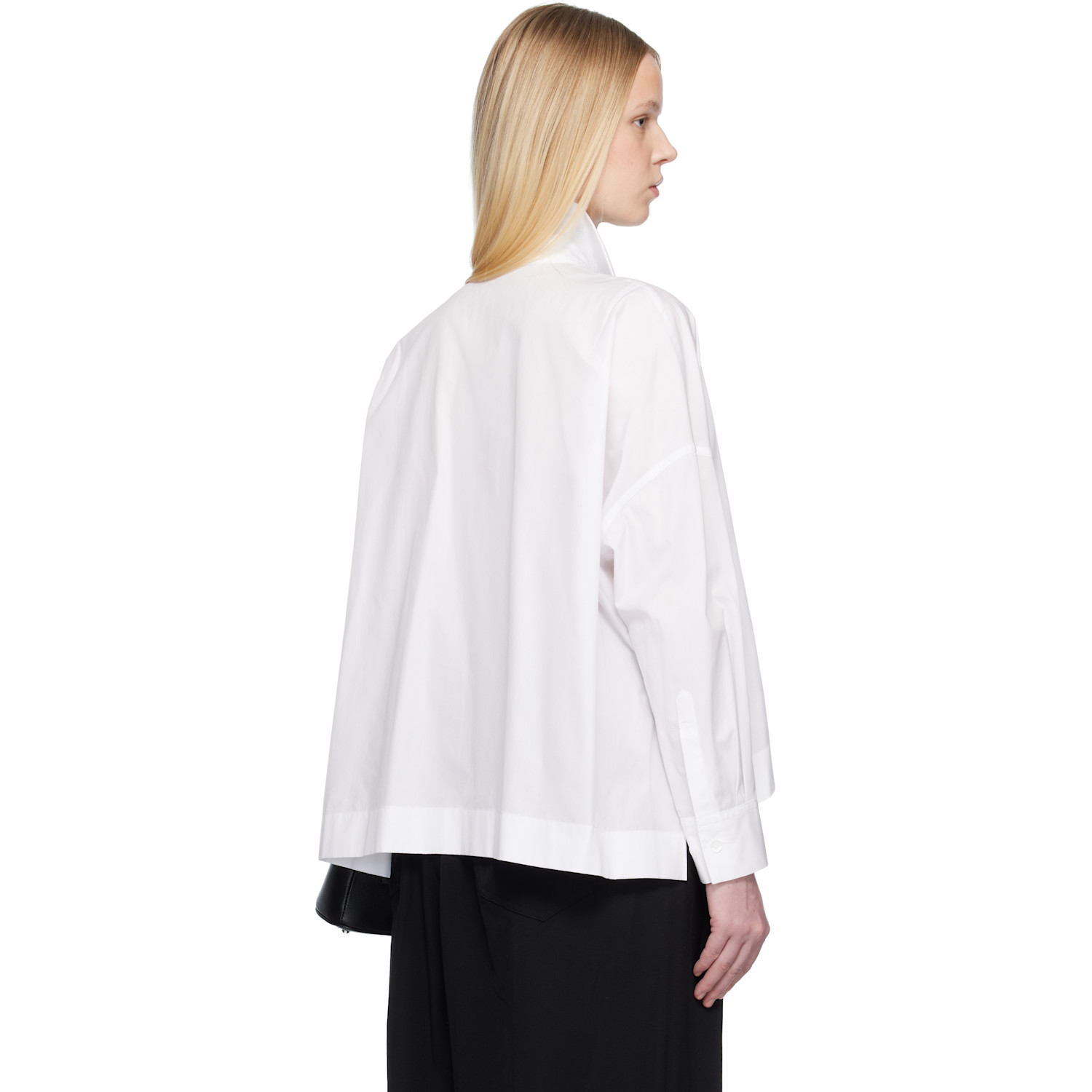  Yohji Yamamoto Off-white Broad Oversized Shirt 