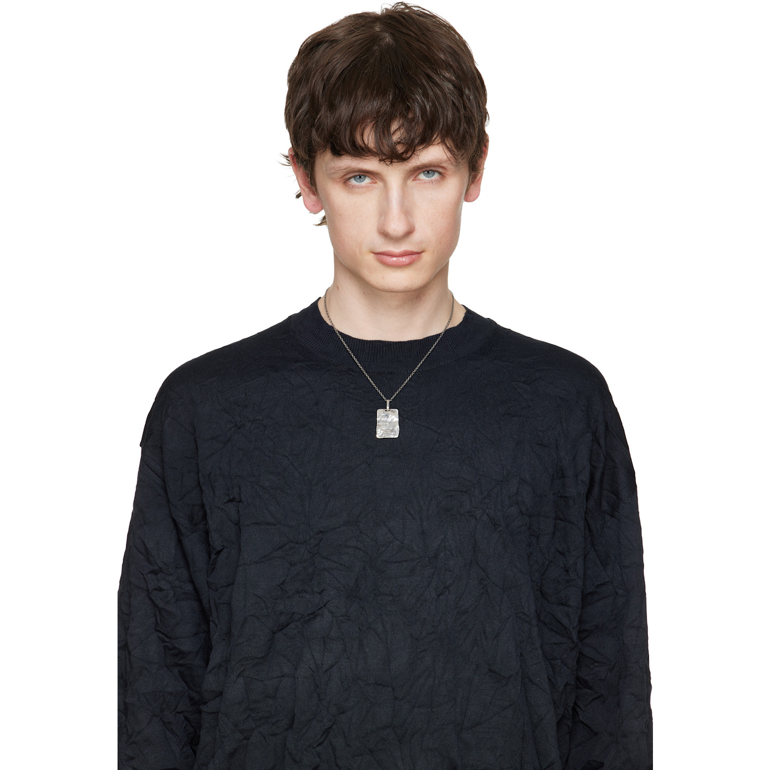  Yohji Yamamoto Devil Plate Pendant Necklace 