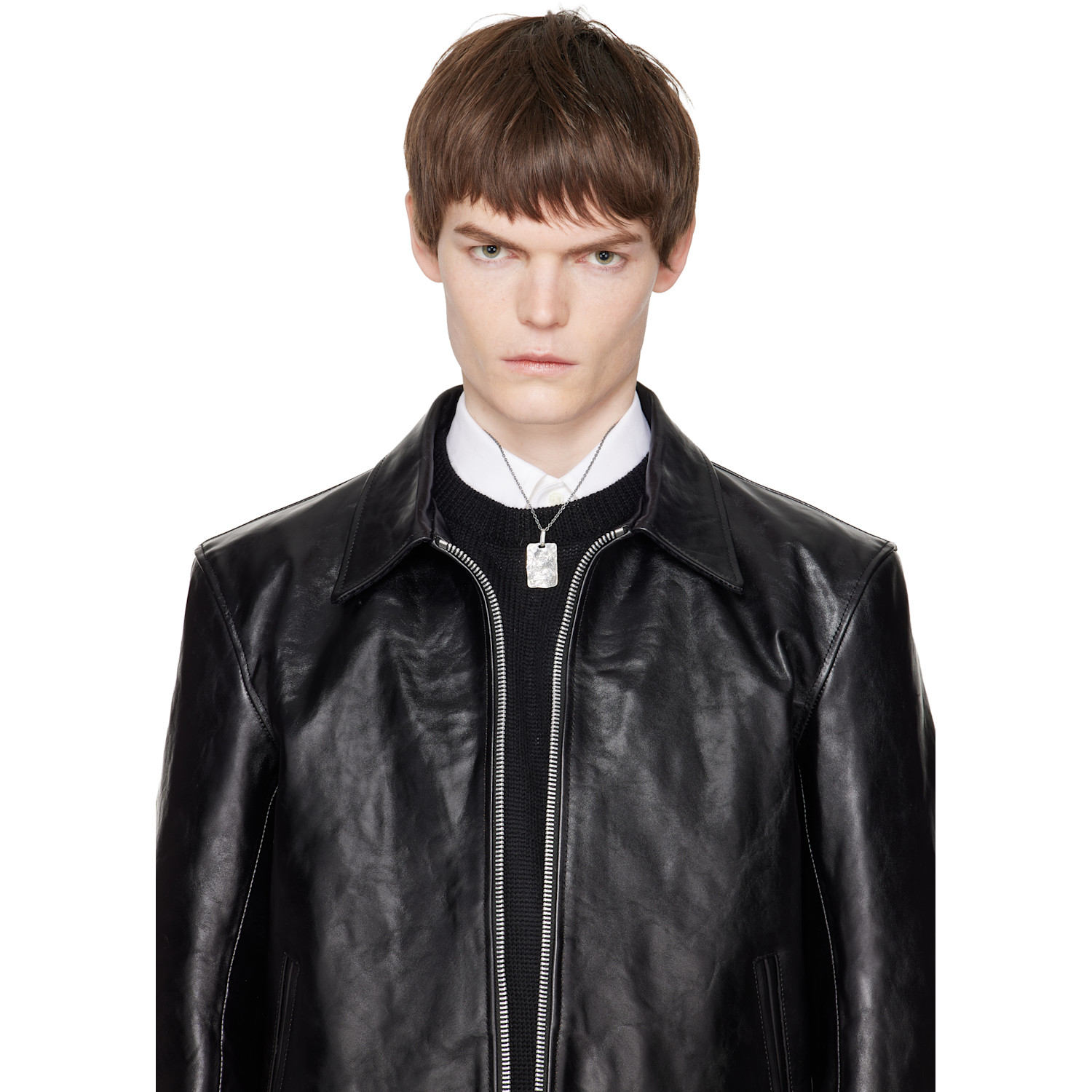  Yohji Yamamoto Devil & Angel Plate Pendant Necklace 