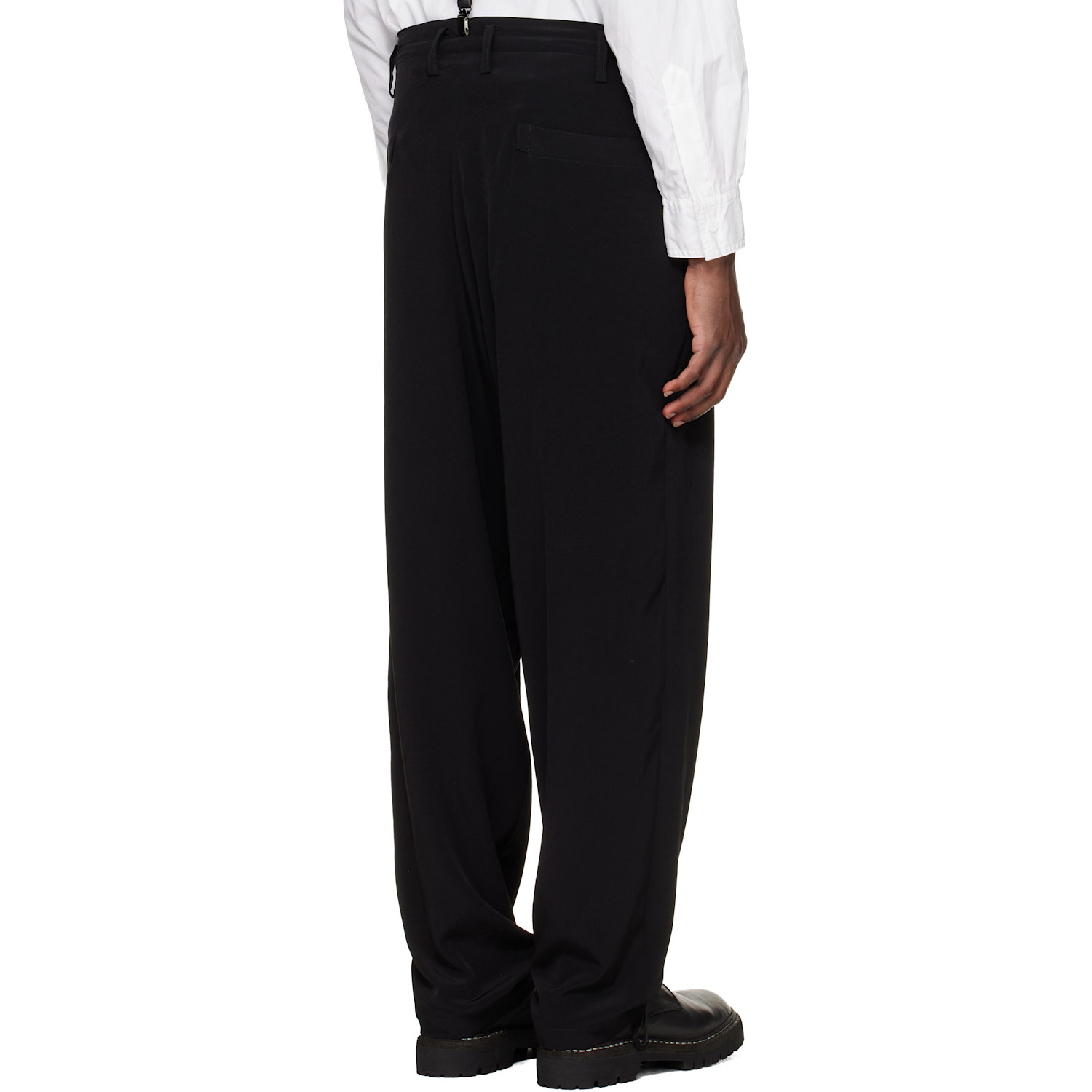  Yohji Yamamoto Black Box Pocket Trousers 