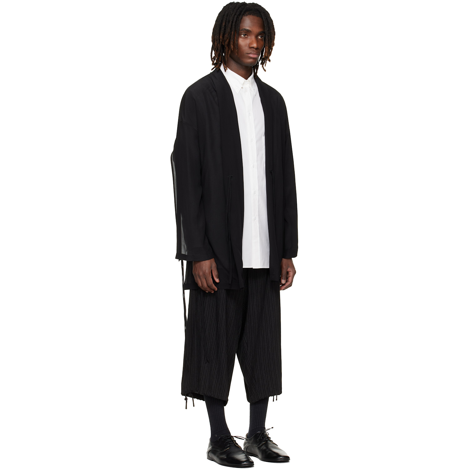  Yohji Yamamoto Black Silk Jacket 