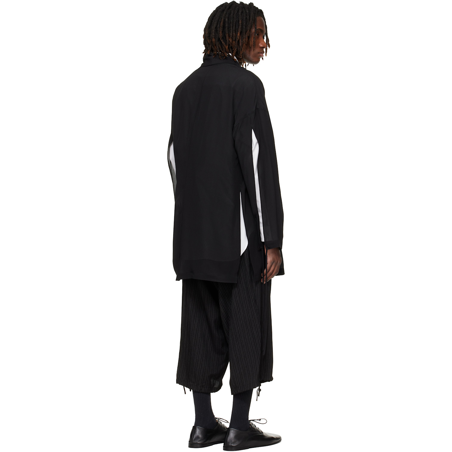  Yohji Yamamoto Black Silk Jacket 