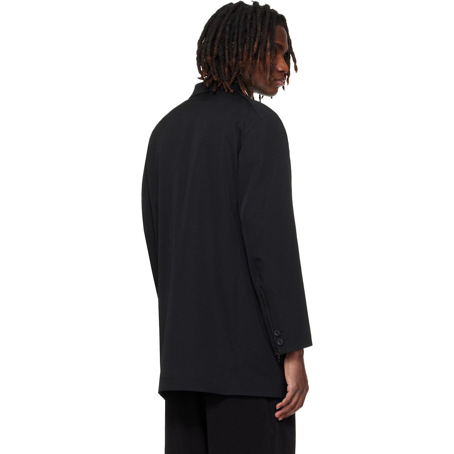  Yohji Yamamoto Black Double Button Blazer 