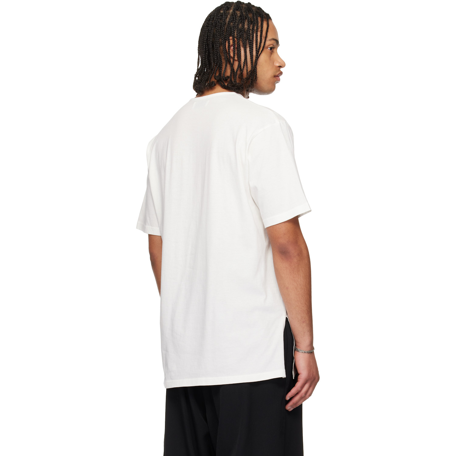  Yohji Yamamoto Off-white Short Sleeve Henley 