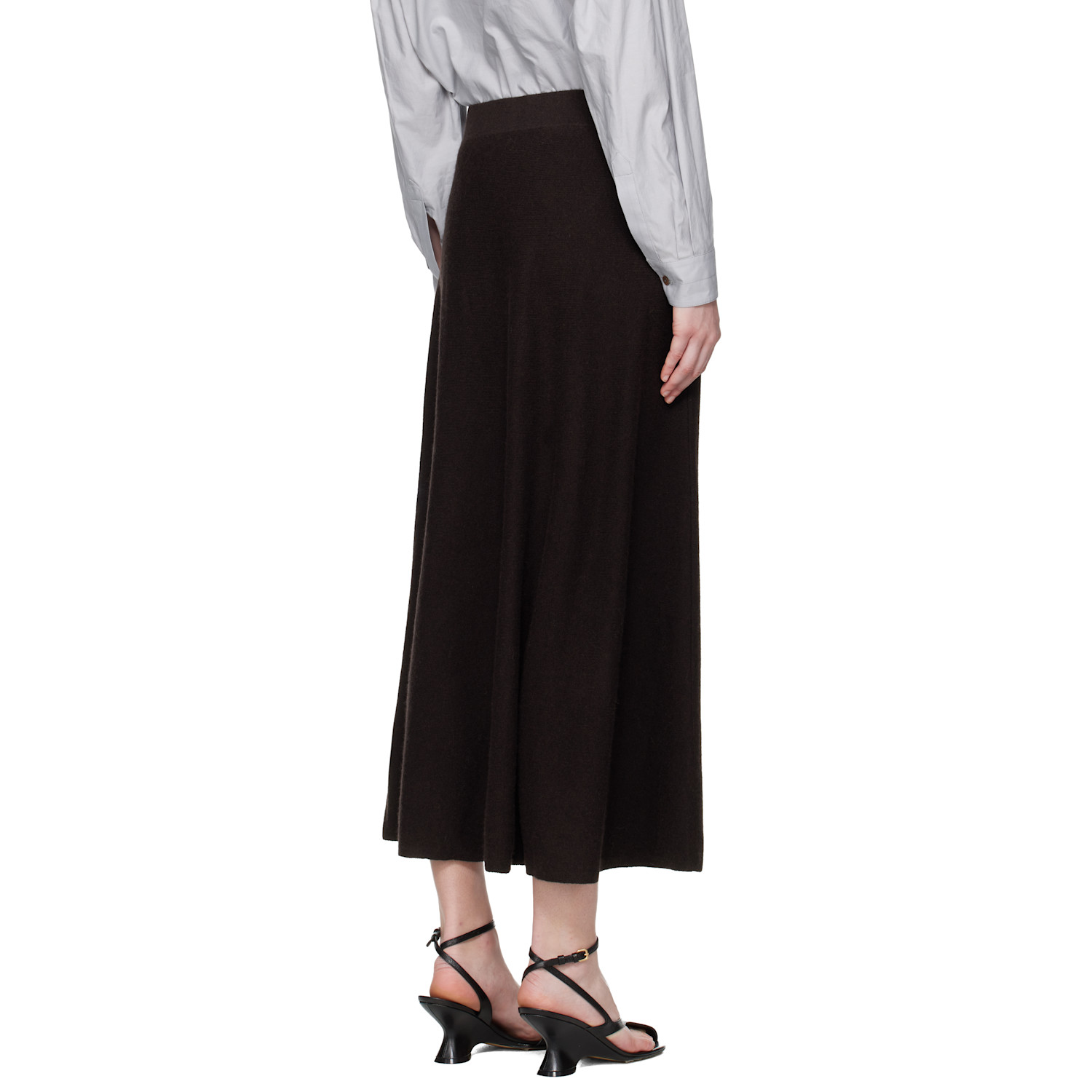  Lisa Yang Brown Torie Midi Skirt 