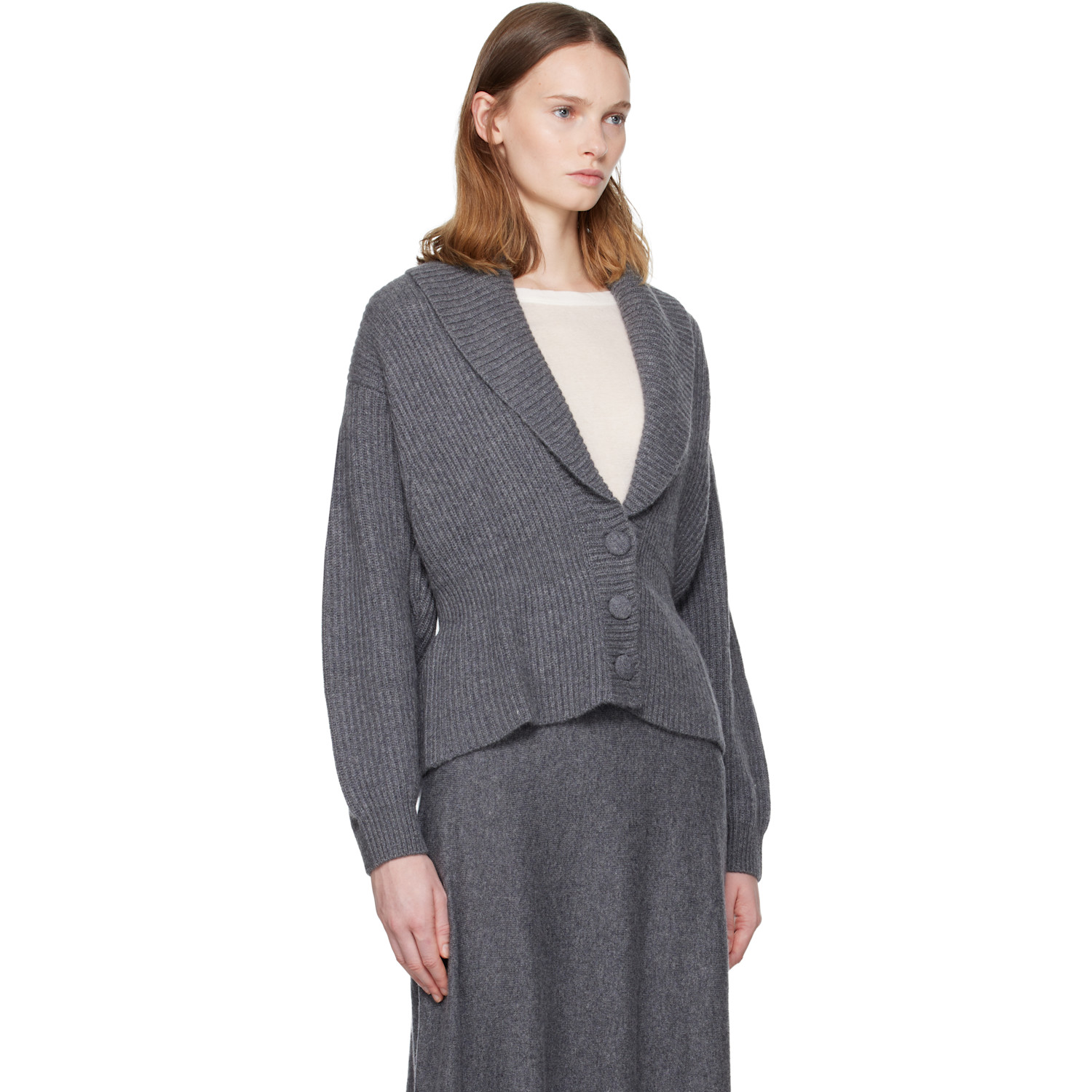  Lisa Yang Gray Alessandra Cardigan 