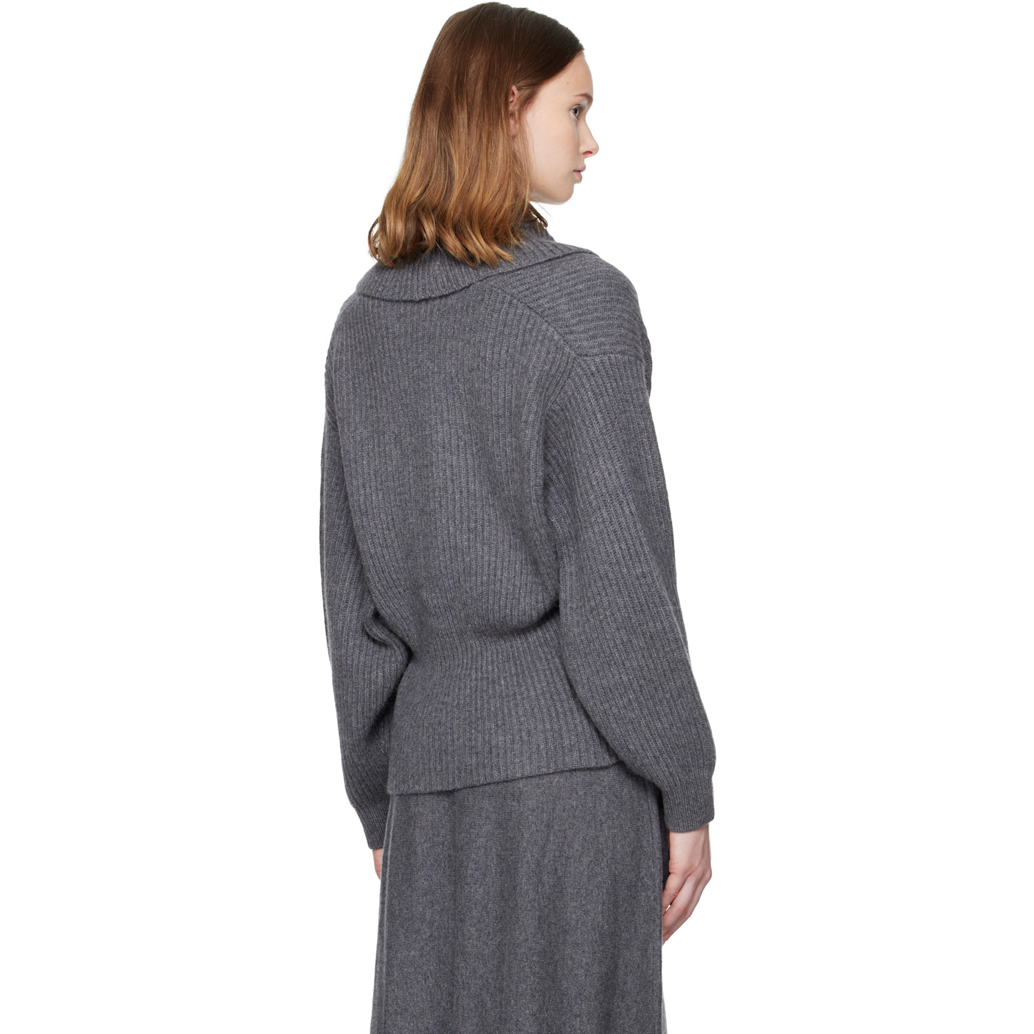  Lisa Yang Gray Alessandra Cardigan 