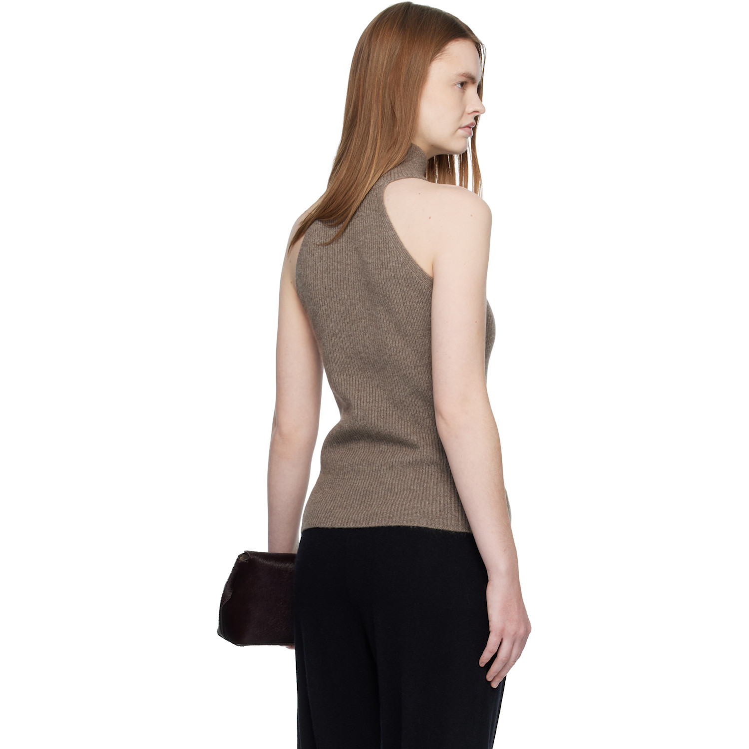  Lisa Yang Taupe 'the Freya' Top 
