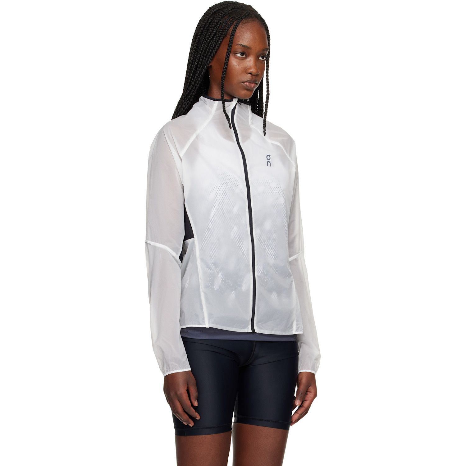  On White & Gray Zero Singlet Running Top 