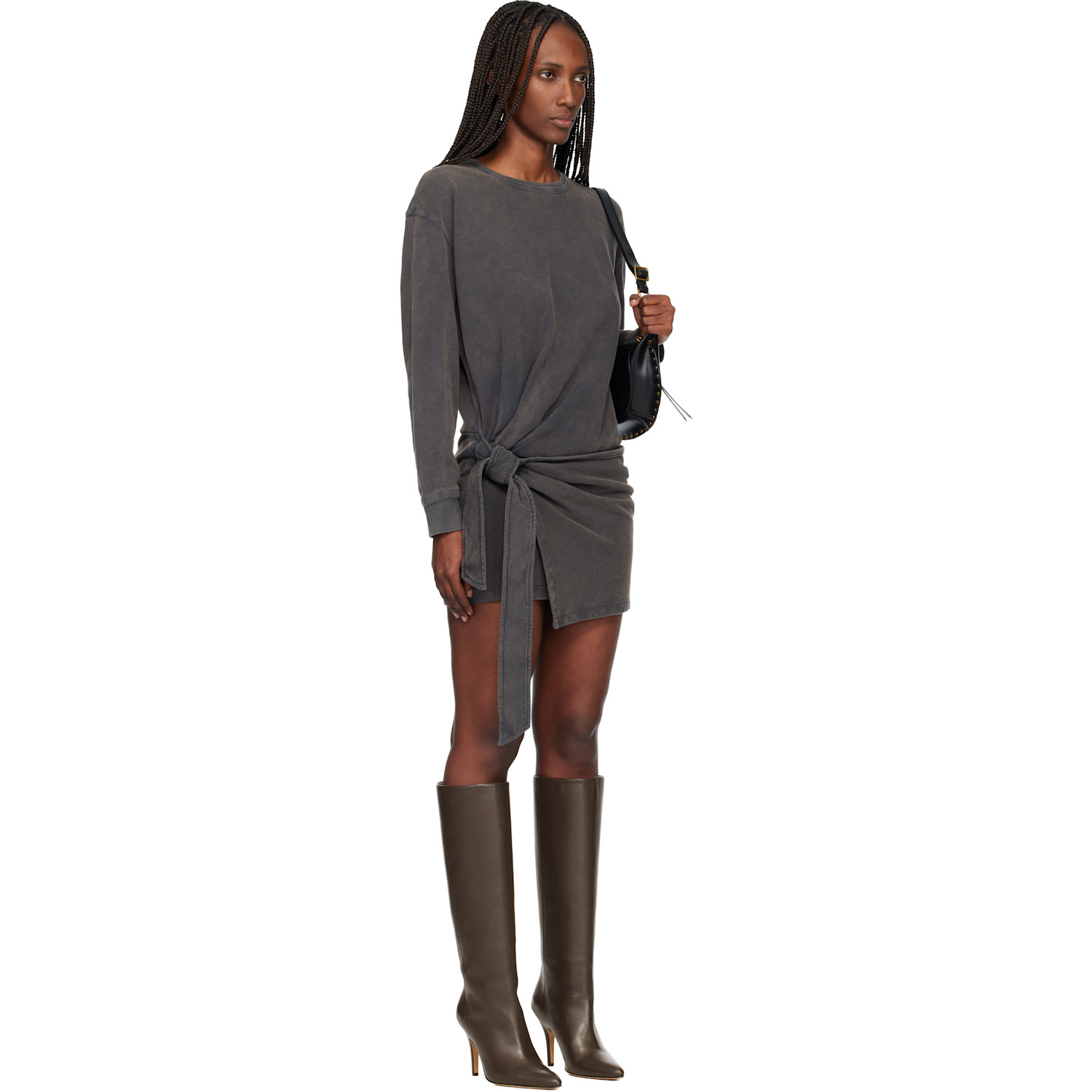  Isabel Marant Etoile Gray Zae Minidress 