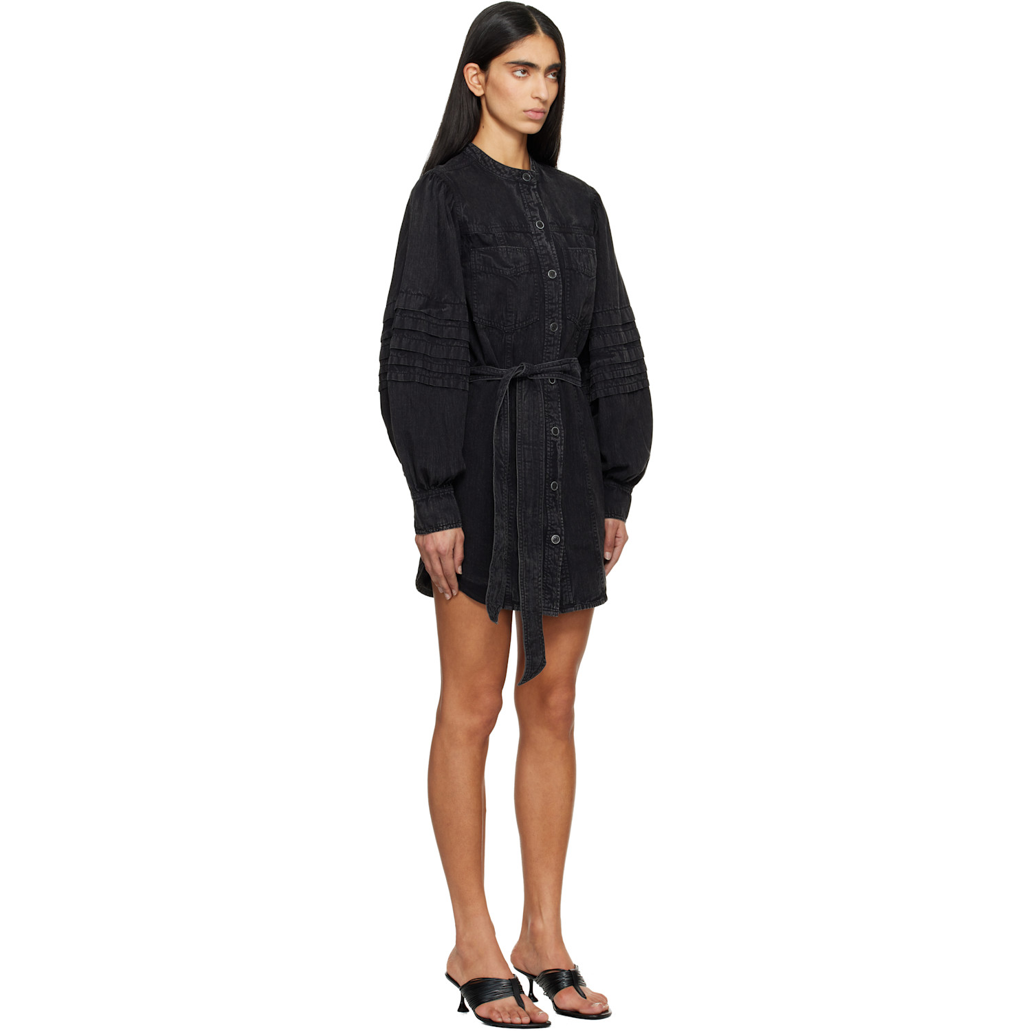  Isabel Marant Etoile Black Moe Minidress 