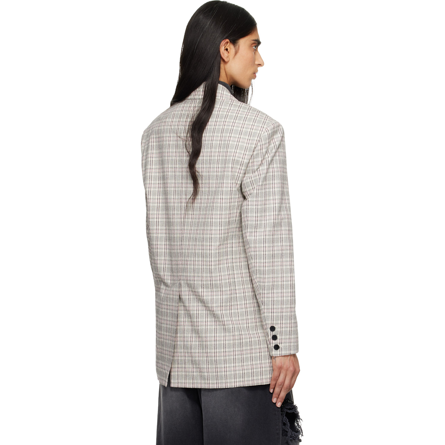  Isabel Marant Etoile Off White & Pink Selda Blazer 