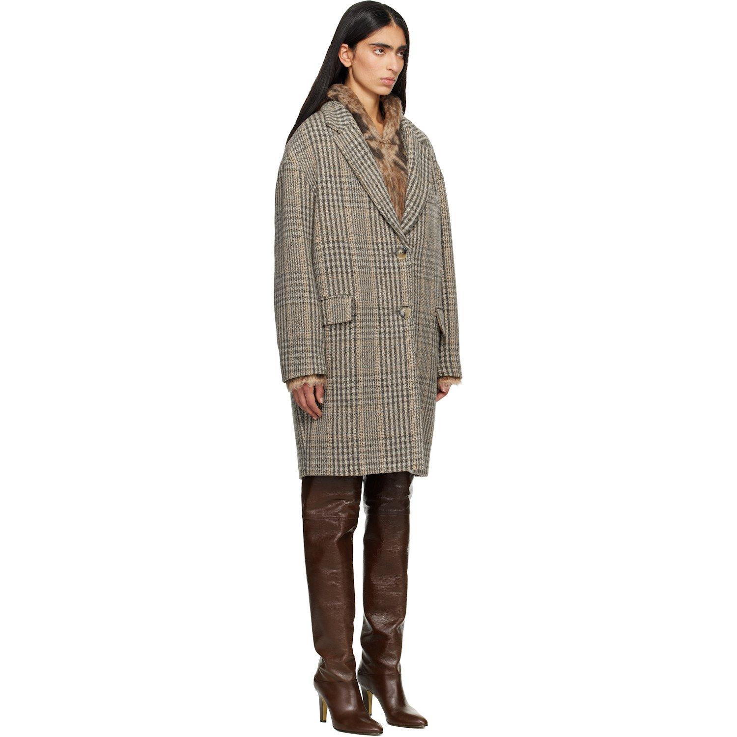  Isabel Marant Etoile Brown Limiza Coat 