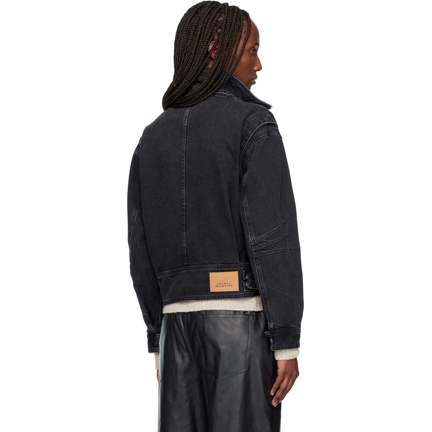  Isabel Marant Etoile Black Joseline Denim Jacket 