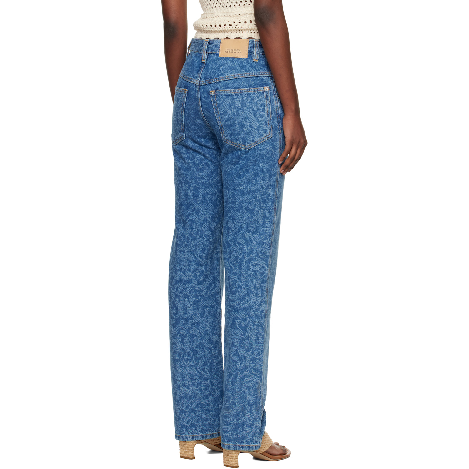  Isabel Marant Etoile Blue Straight Brinsa Summer Laser Jeans 