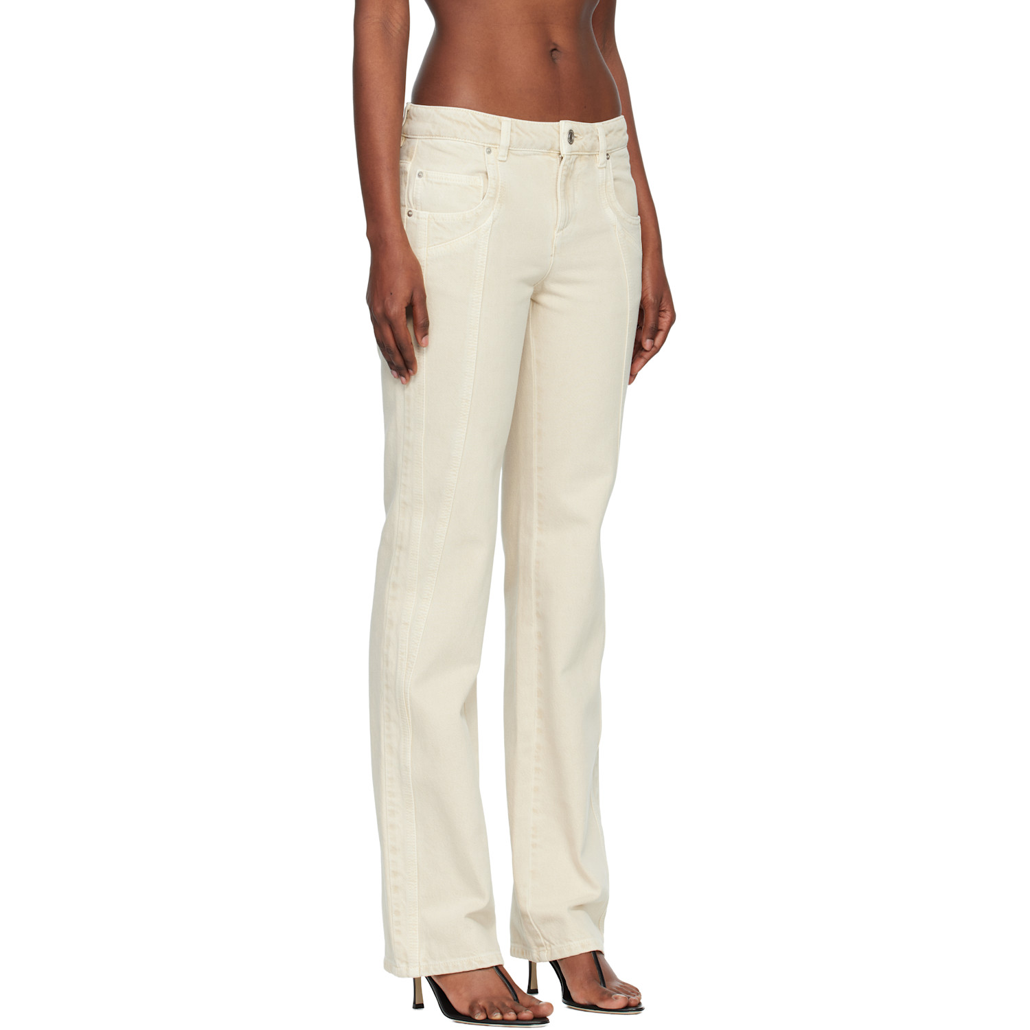  Isabel Marant Etoile Beige Jaylis Jeans 