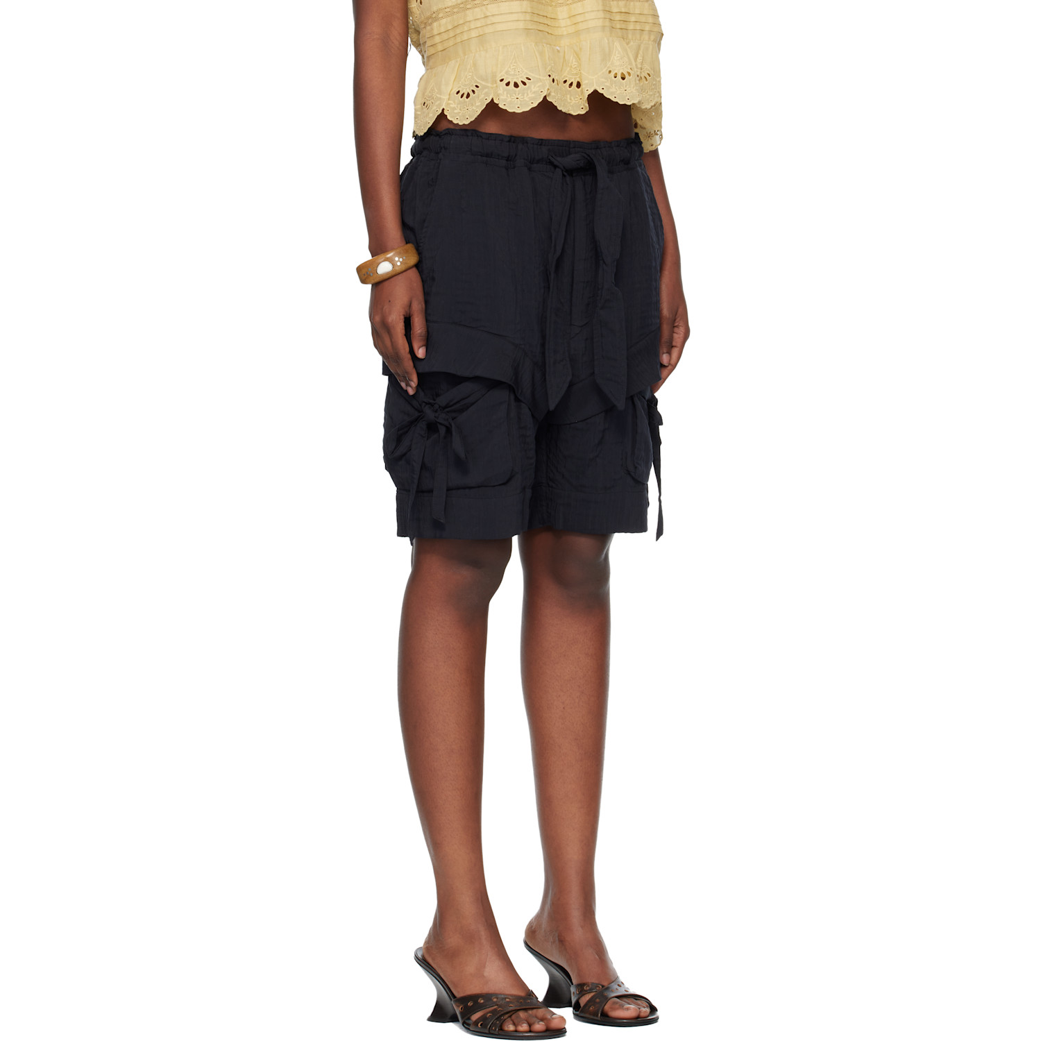  Isabel Marant Etoile Black Bermia Shorts 