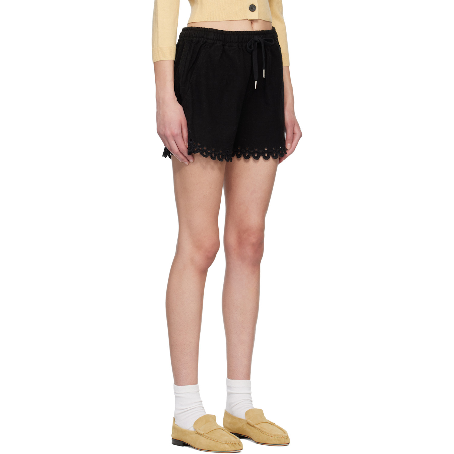  Isabel Marant Etoile Black Balyme Shorts 