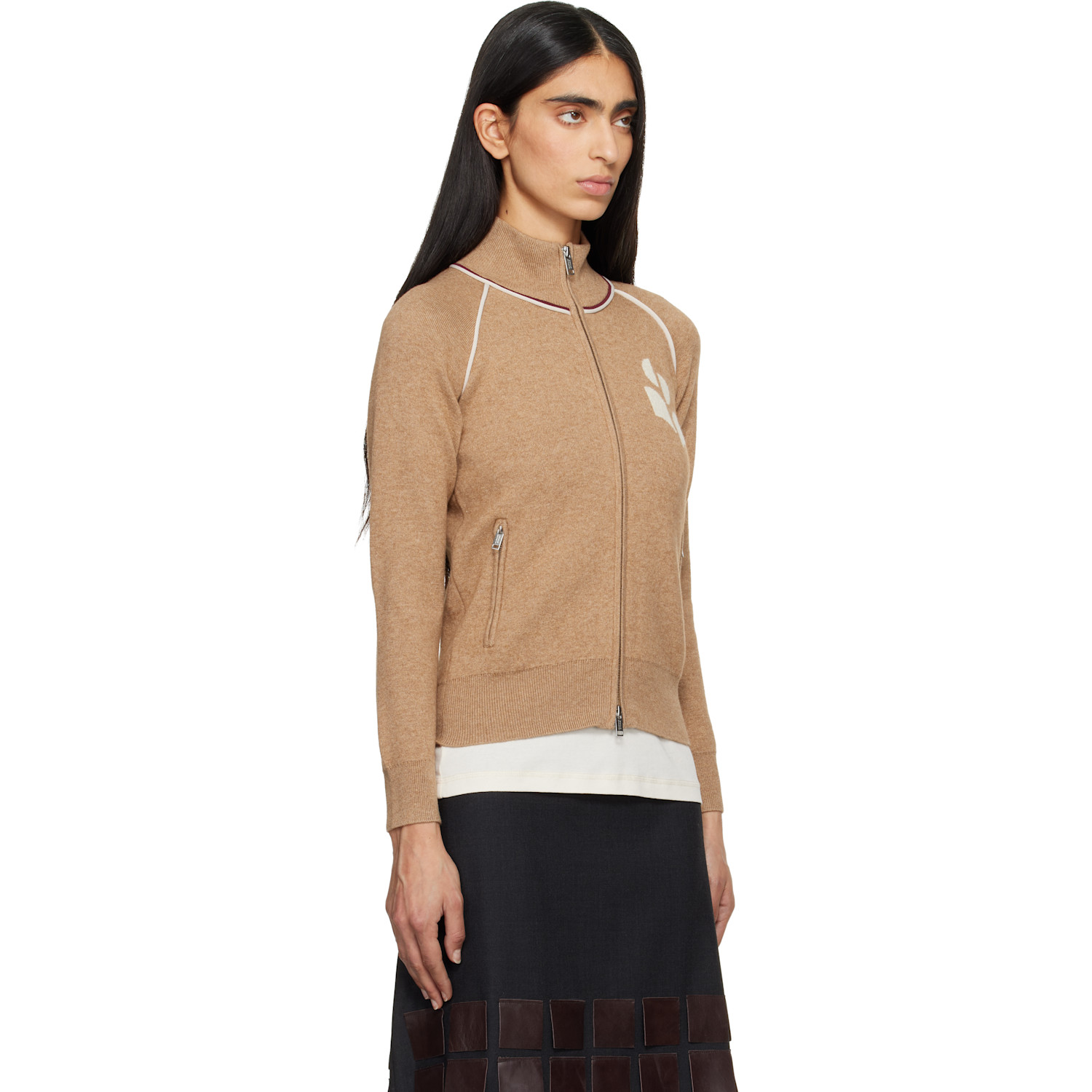  Isabel Marant Etoile Tan Lanya Cardigan Jacket 