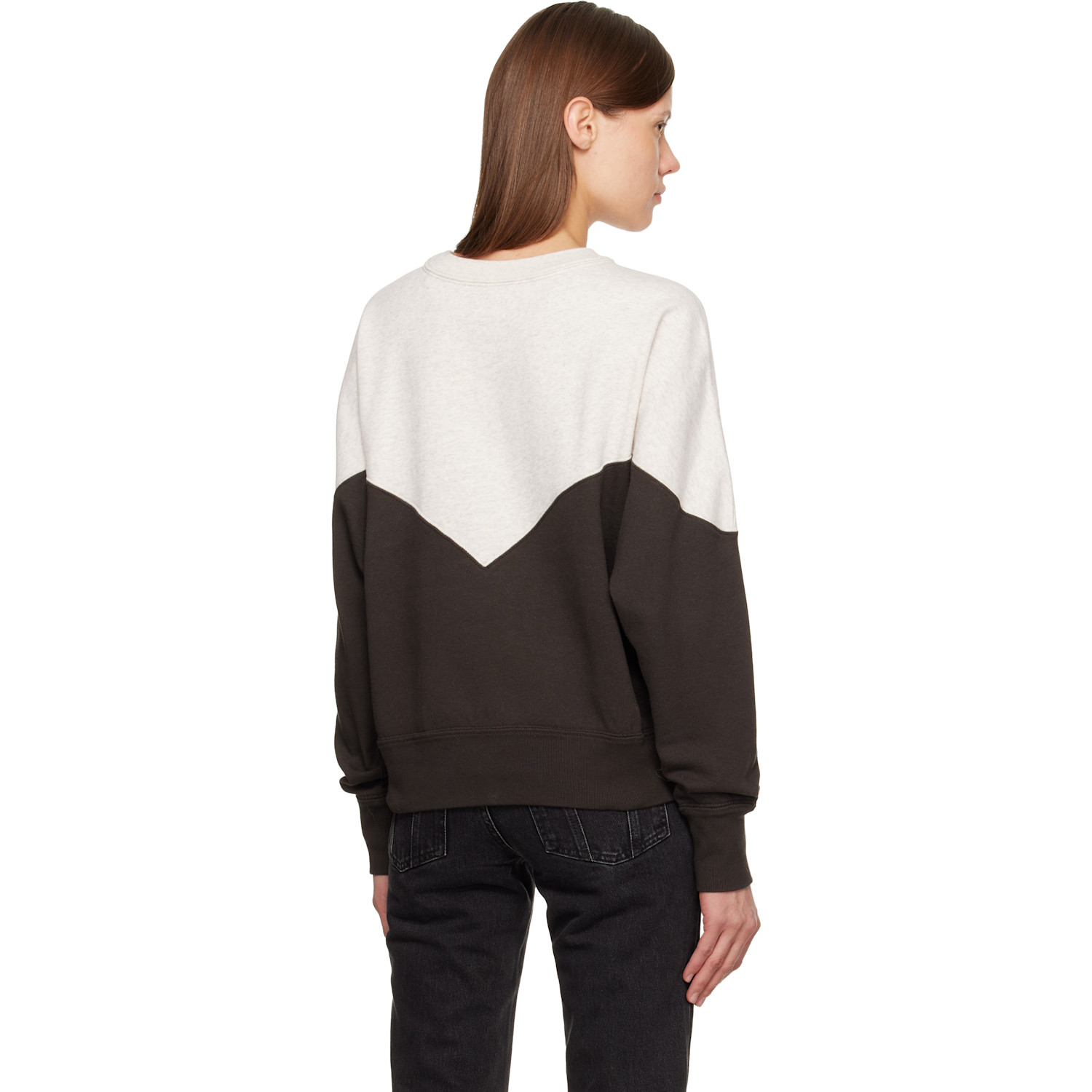  Isabel Marant Etoile Gray & Black Houston Sweatshirt 