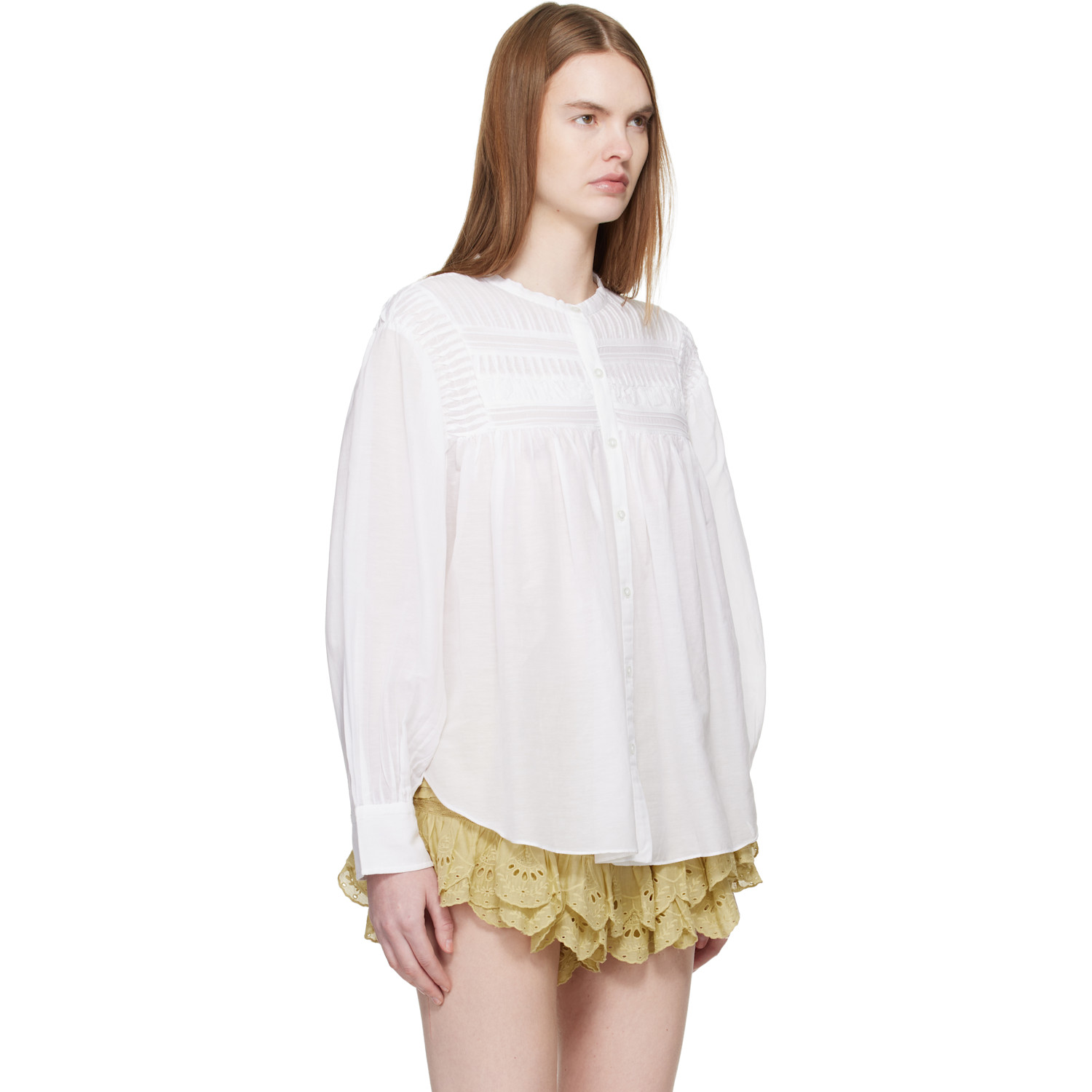 Isabel Marant Etoile White Plalia Blouse 