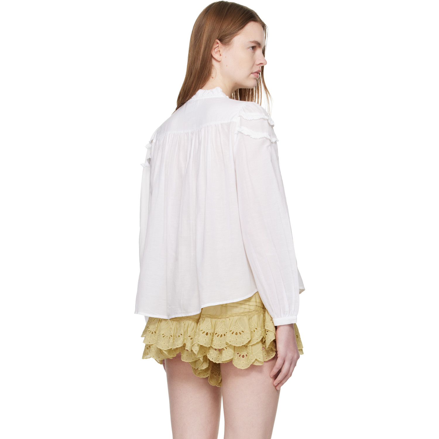  Isabel Marant Etoile White Christa Blouse 