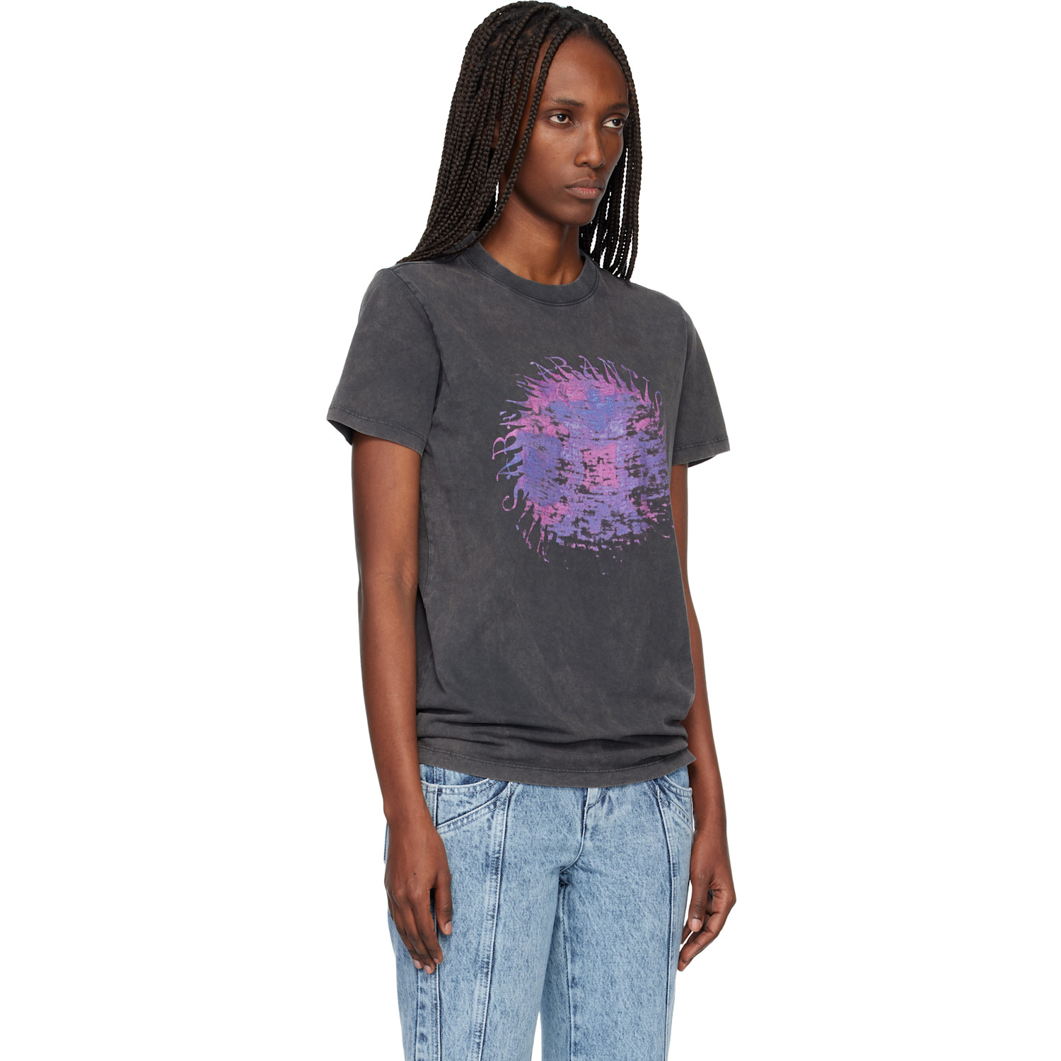  Isabel Marant Etoile Black Zoeline T-shirt 