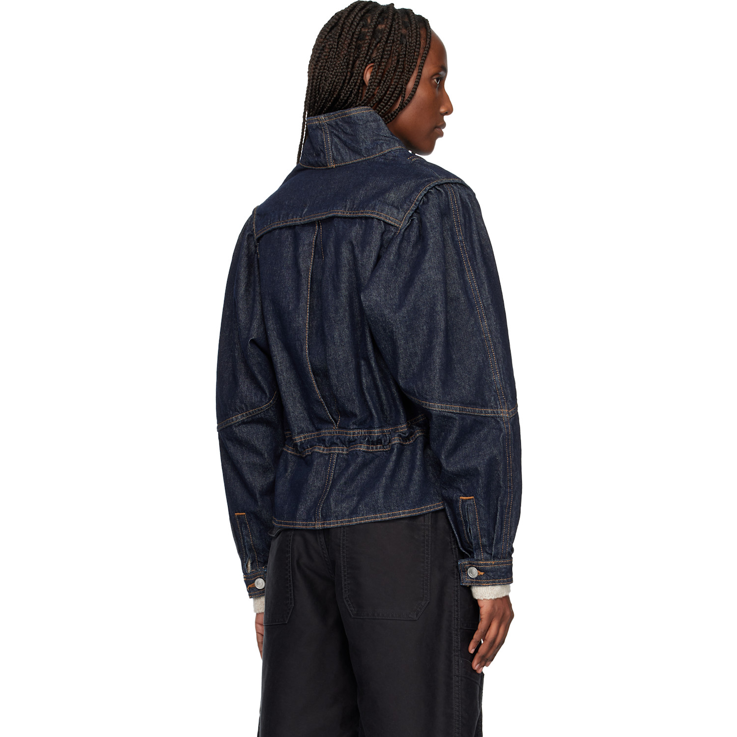  Isabel Marant Navy Dolie Denim Jacket 