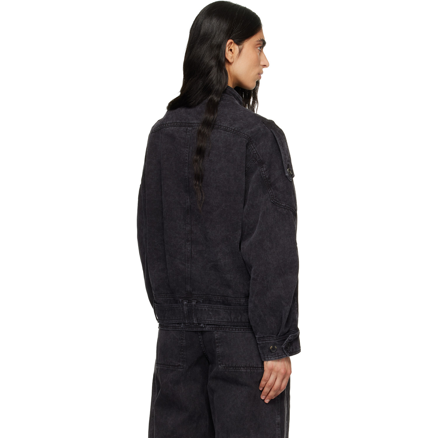  Isabel Marant Black Isalya Denim Jacket 