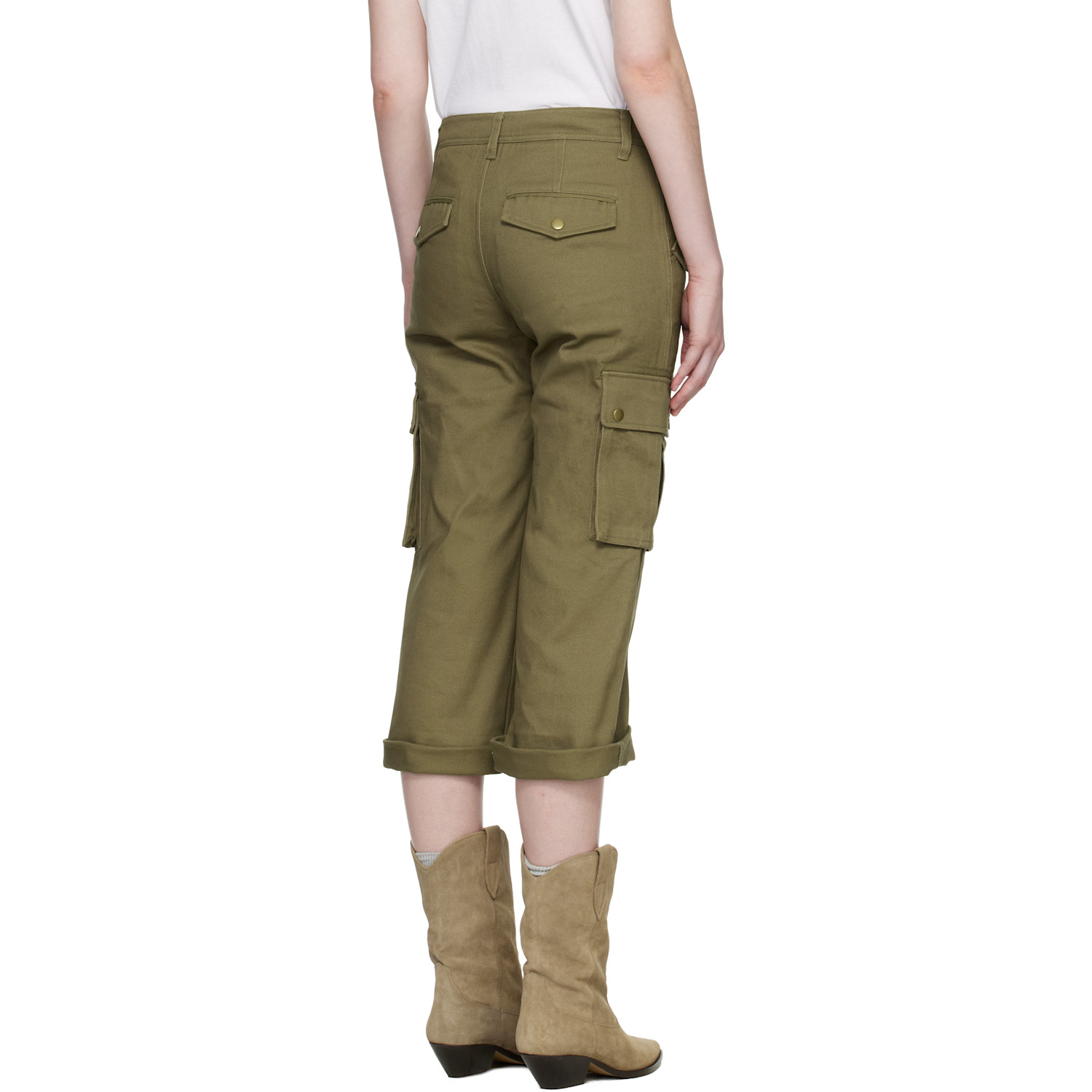  Isabel Marant Khaki Josine Cargo Pants 