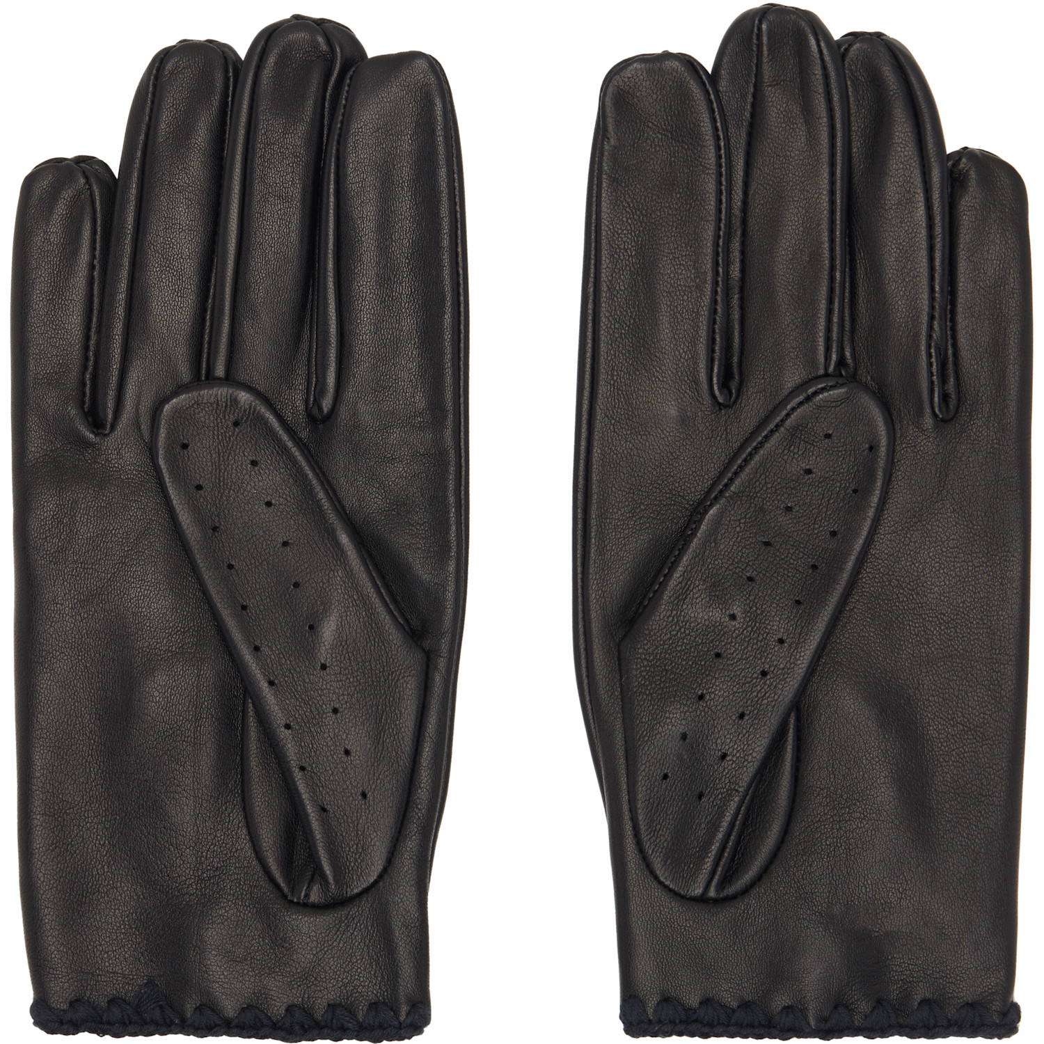  Ernest W. Baker Black Driving Gloves 